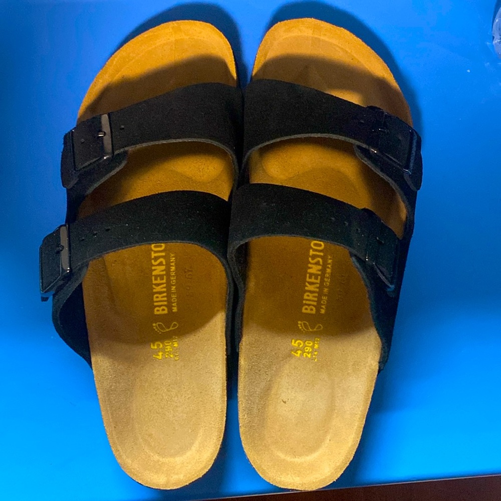 Birkenstock Arizona, size 45EU, black suede
